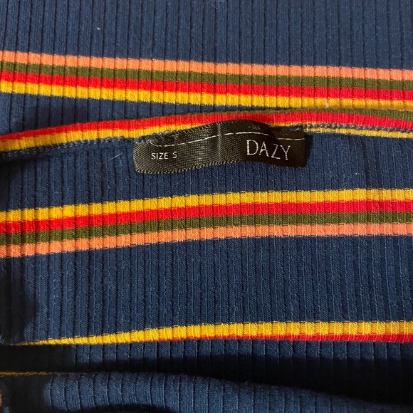 Striped Multicolor Ribbed Tank Top - Picture 4 of 5